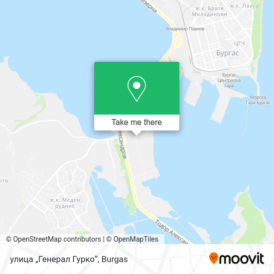 Карта улица „Генерал Гурко“