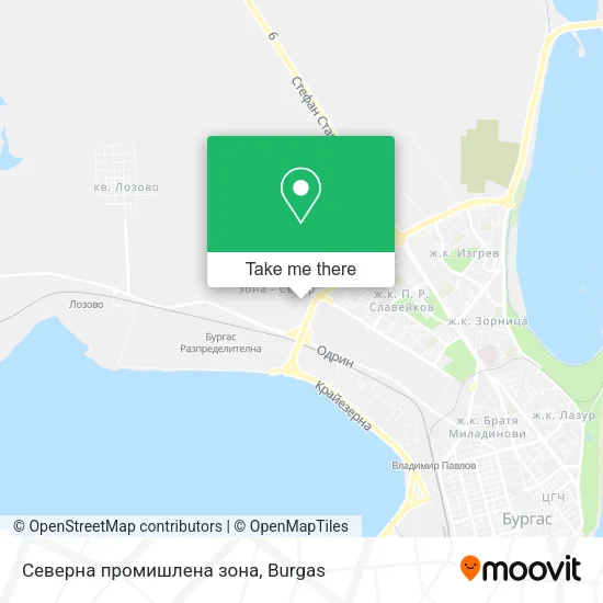 Карта Северна промишлена зона