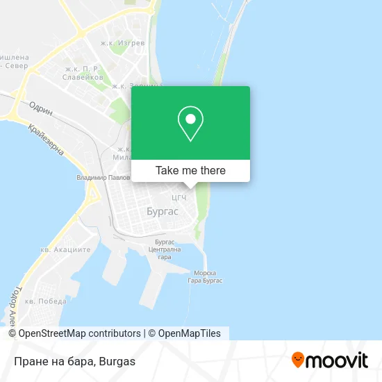 Карта Пране на бара