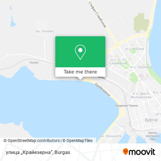 Карта улица „Крайезерна“
