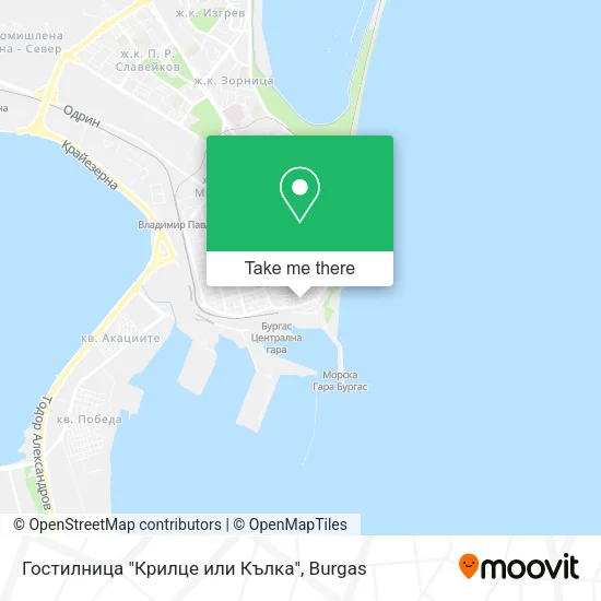 Карта Гостилница "Крилце или Кълка"