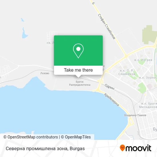 Карта Северна промишлена зона