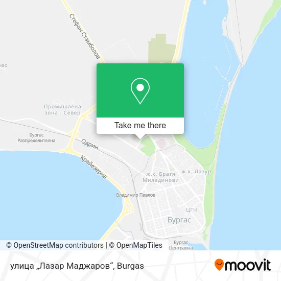 Карта улица „Лазар Маджаров“
