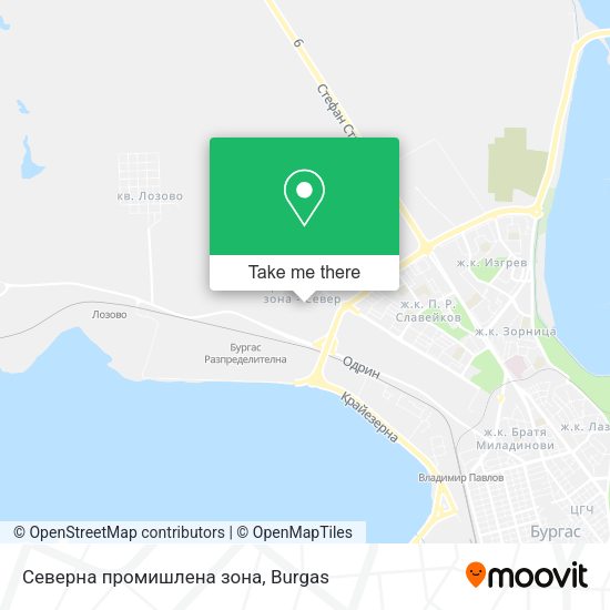 Карта Северна промишлена зона