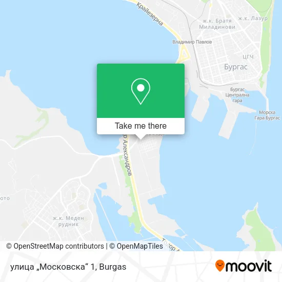 Карта улица „Московска“ 1