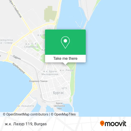 Карта ж.к. Лазур 119