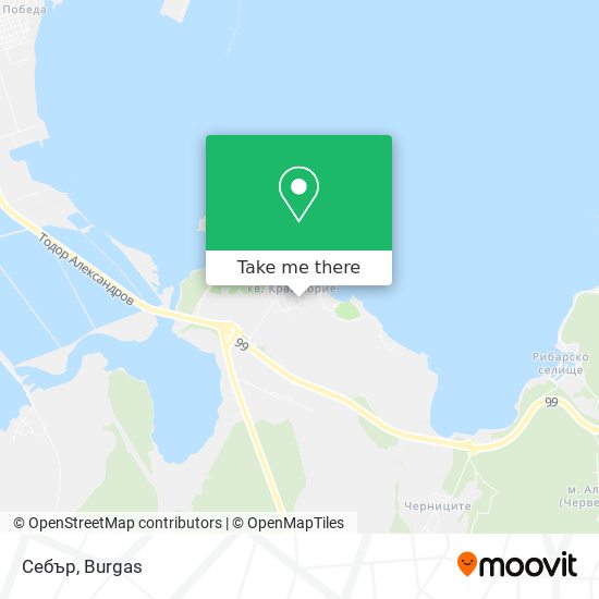 Себър map