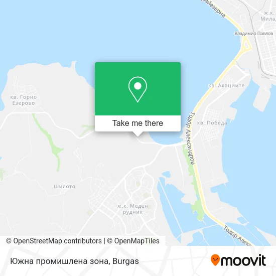 Карта Южна промишлена зона