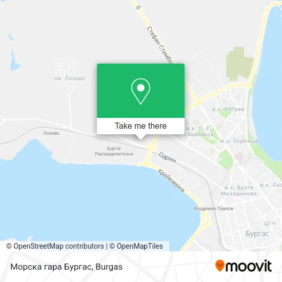 Карта Морска гара Бургас