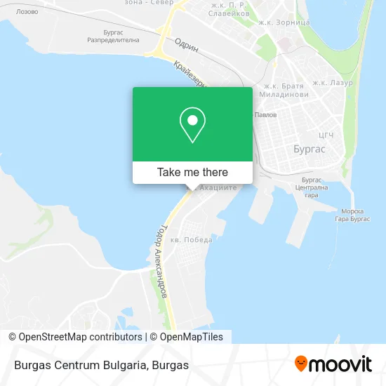 Карта Burgas Centrum Bulgaria