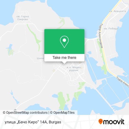 Карта улица „Бачо Киро“ 14А