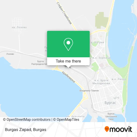 Карта Burgas Zapad