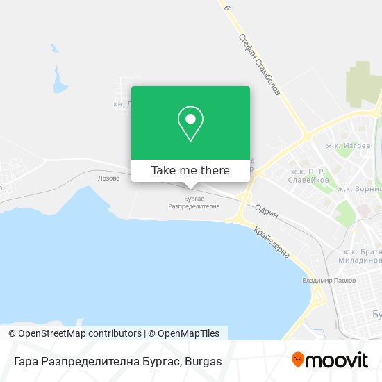 Гара Разпределителна Бургас map