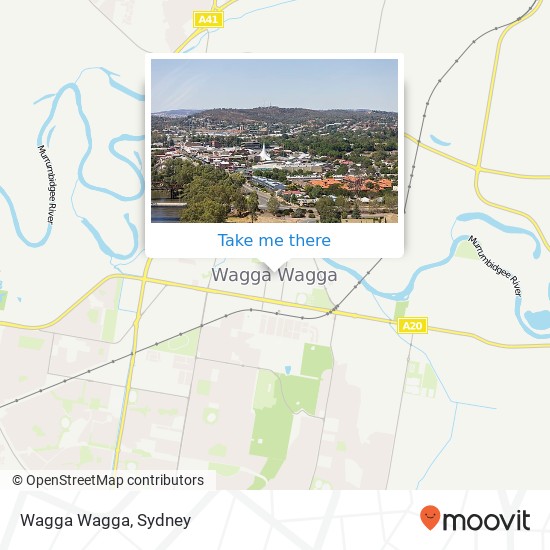 Mapa Wagga Wagga
