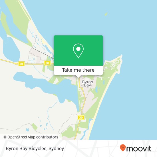 Byron Bay Bicycles map