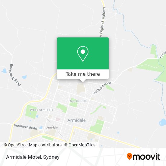 Armidale Motel map