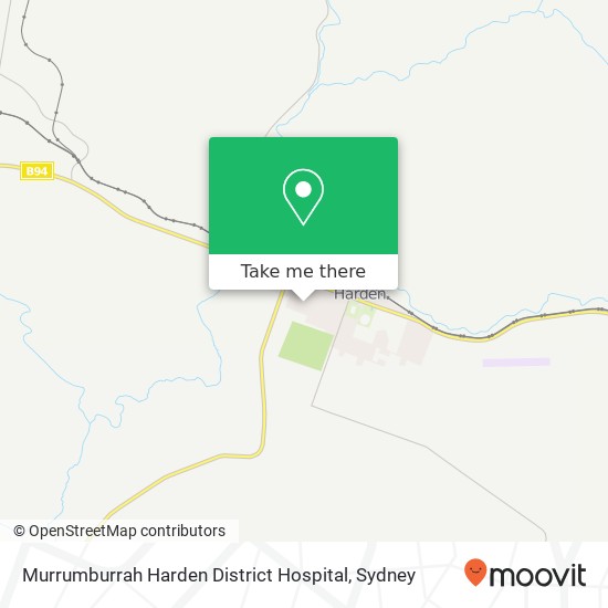 Mapa Murrumburrah Harden District Hospital