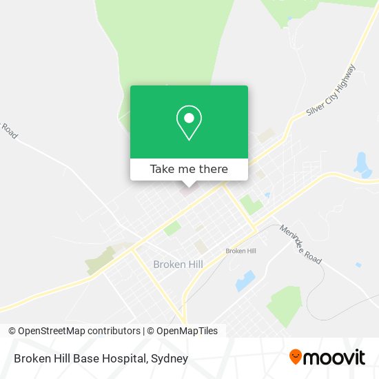 Broken Hill Base Hospital map