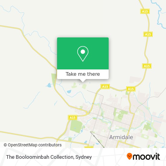 The Booloominbah Collection map