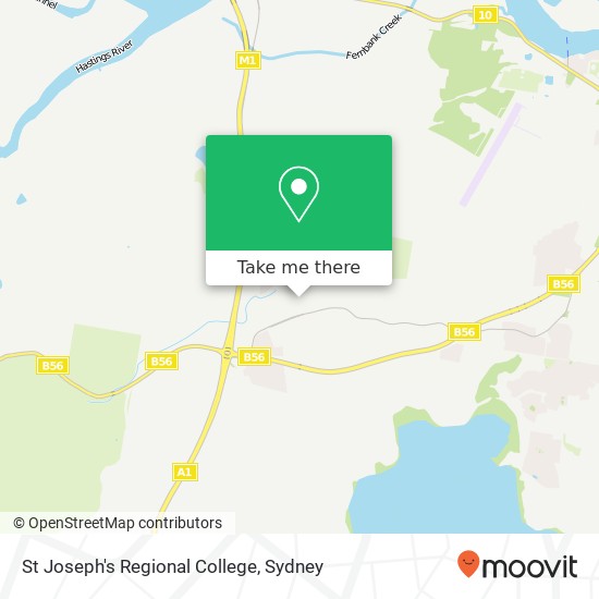 St Joseph's Regional College map