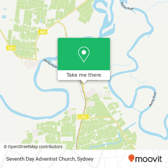 Seventh Day Adventist Church map