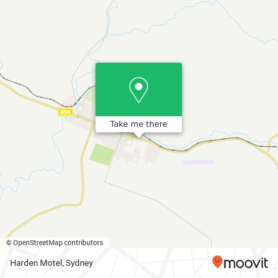 Harden Motel map