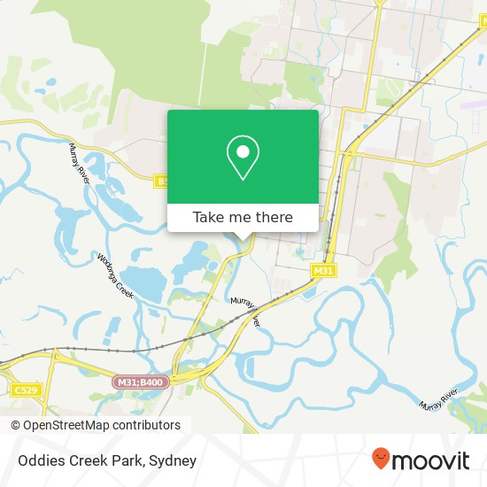 Mapa Oddies Creek Park