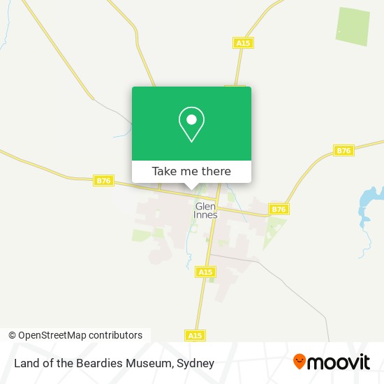 Mapa Land of the Beardies Museum