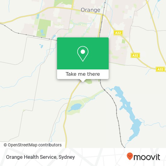 Orange Health Service map