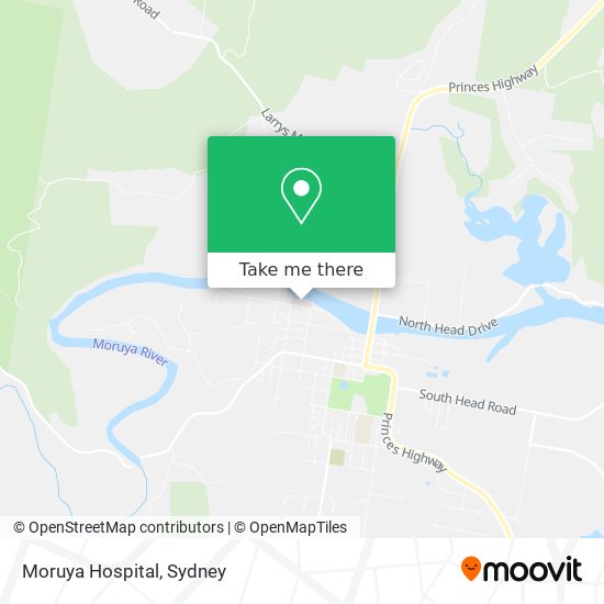 Moruya Hospital map