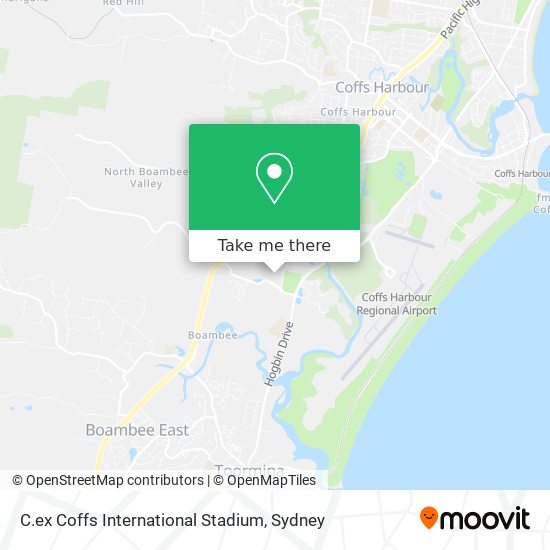 C.ex Coffs International Stadium map