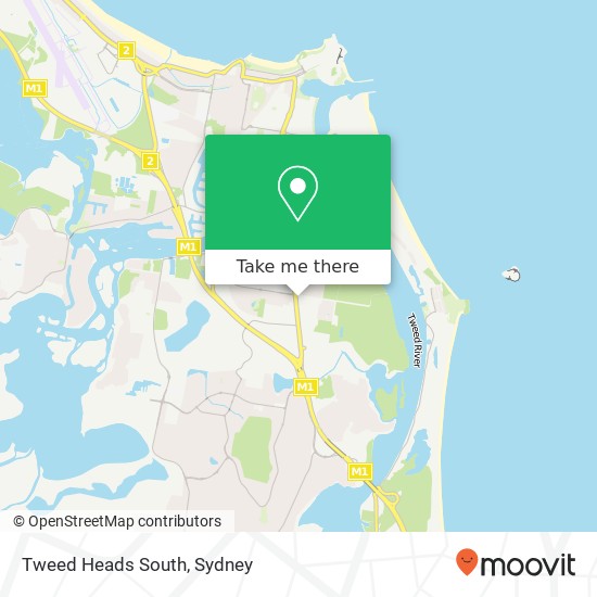 Tweed Heads South map