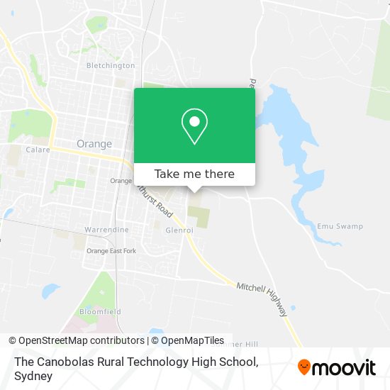 Mapa The Canobolas Rural Technology High School