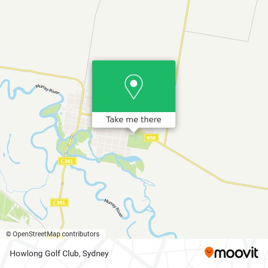 Mapa Howlong Golf Club