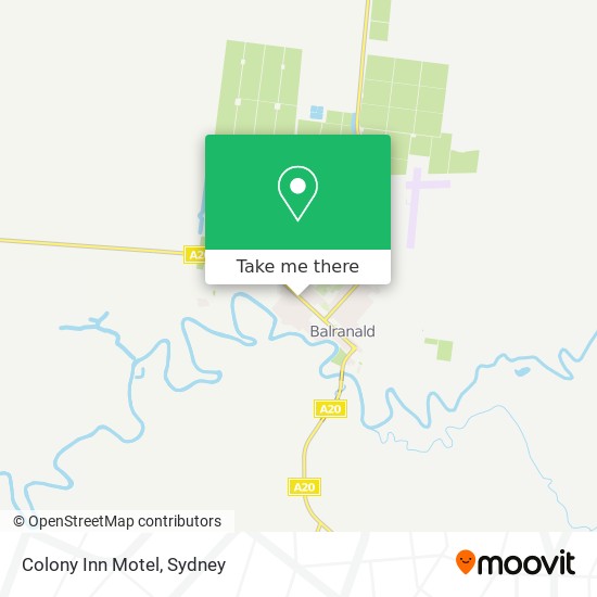 Colony Inn Motel map