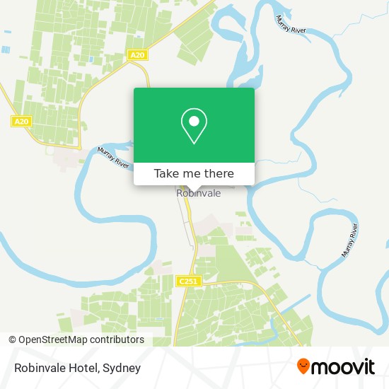 Mapa Robinvale Hotel