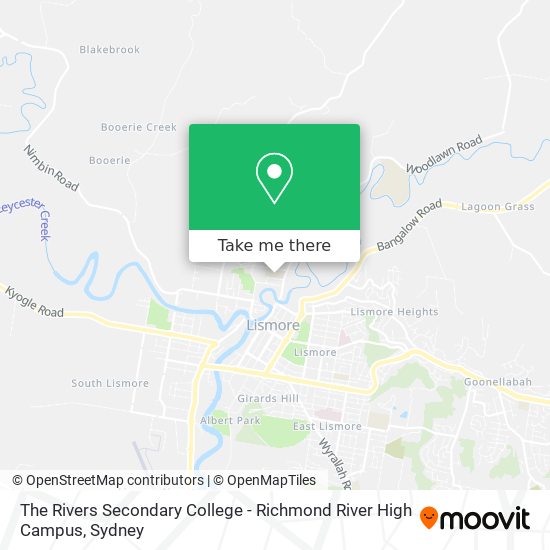 The Rivers Secondary College - Richmond River High Campus map