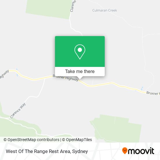 West Of The Range Rest Area map