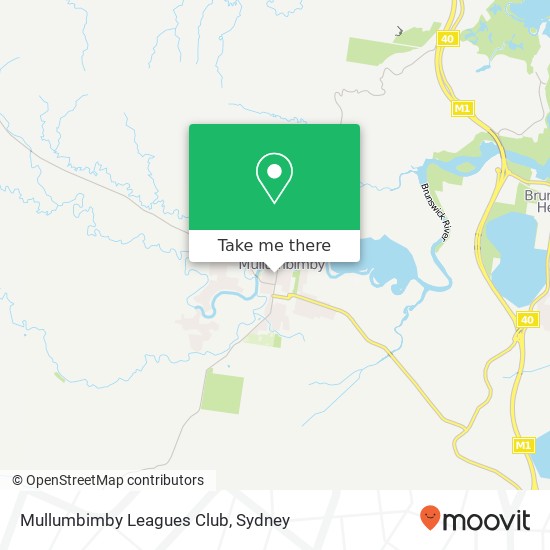 Mullumbimby Leagues Club map