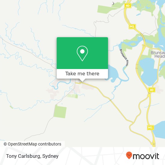 Tony Carlsburg map