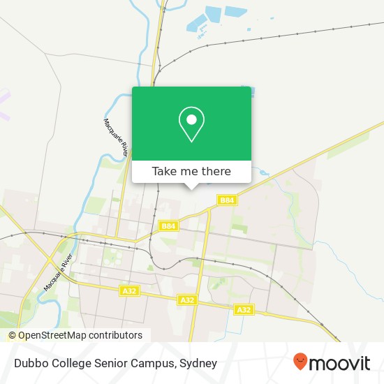 Dubbo College Senior Campus map