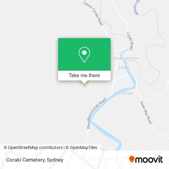 Coraki Cemetery map