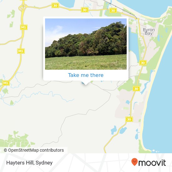 Hayters Hill map