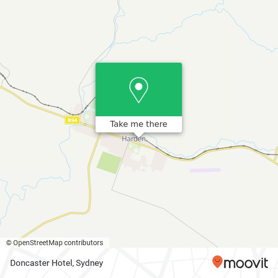 Mapa Doncaster Hotel