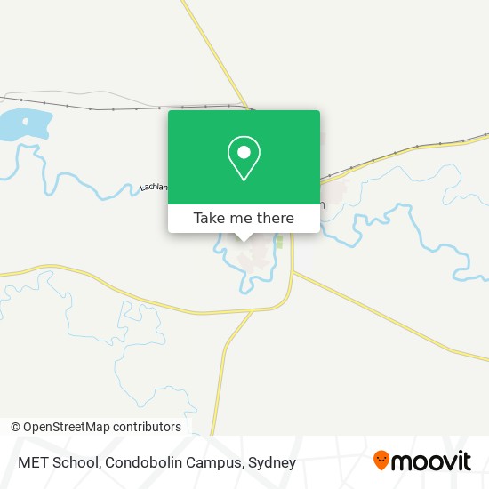 Mapa MET School, Condobolin Campus