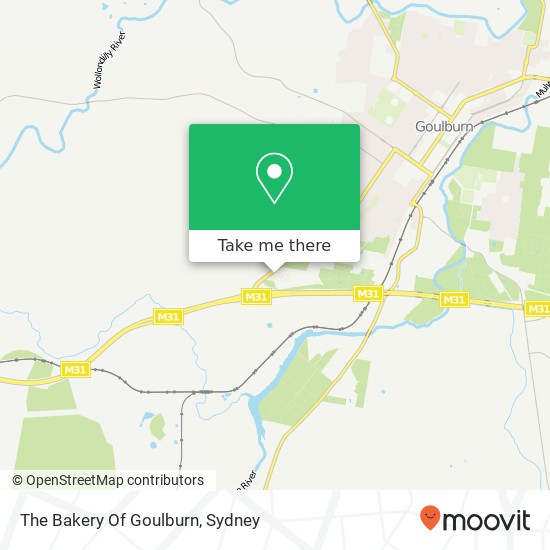 Mapa The Bakery Of Goulburn