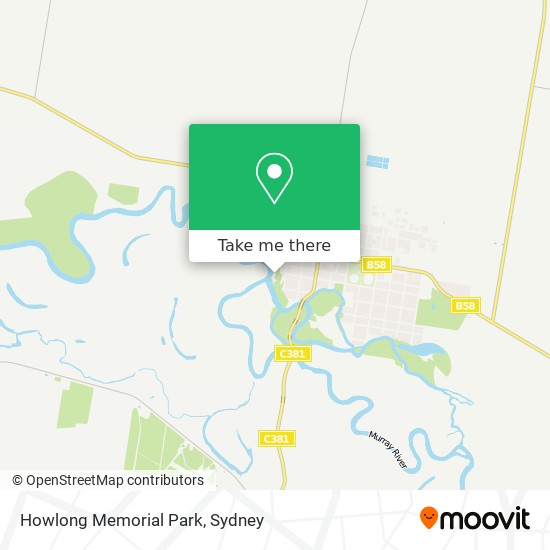 Mapa Howlong Memorial Park