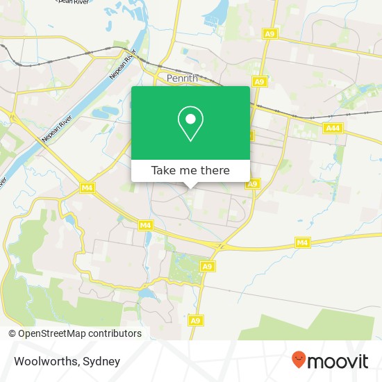 Mapa Woolworths