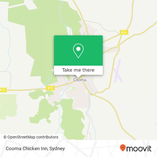Mapa Cooma Chicken Inn