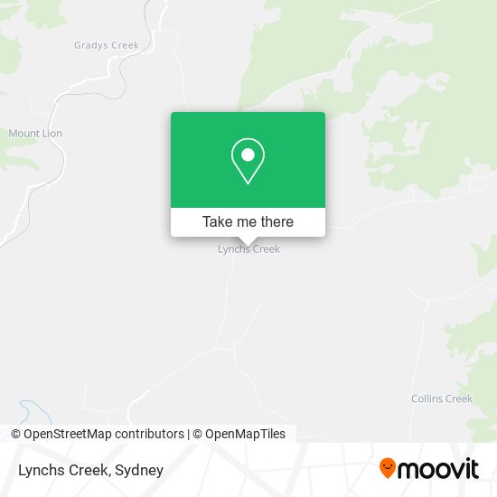 Mapa Lynchs Creek